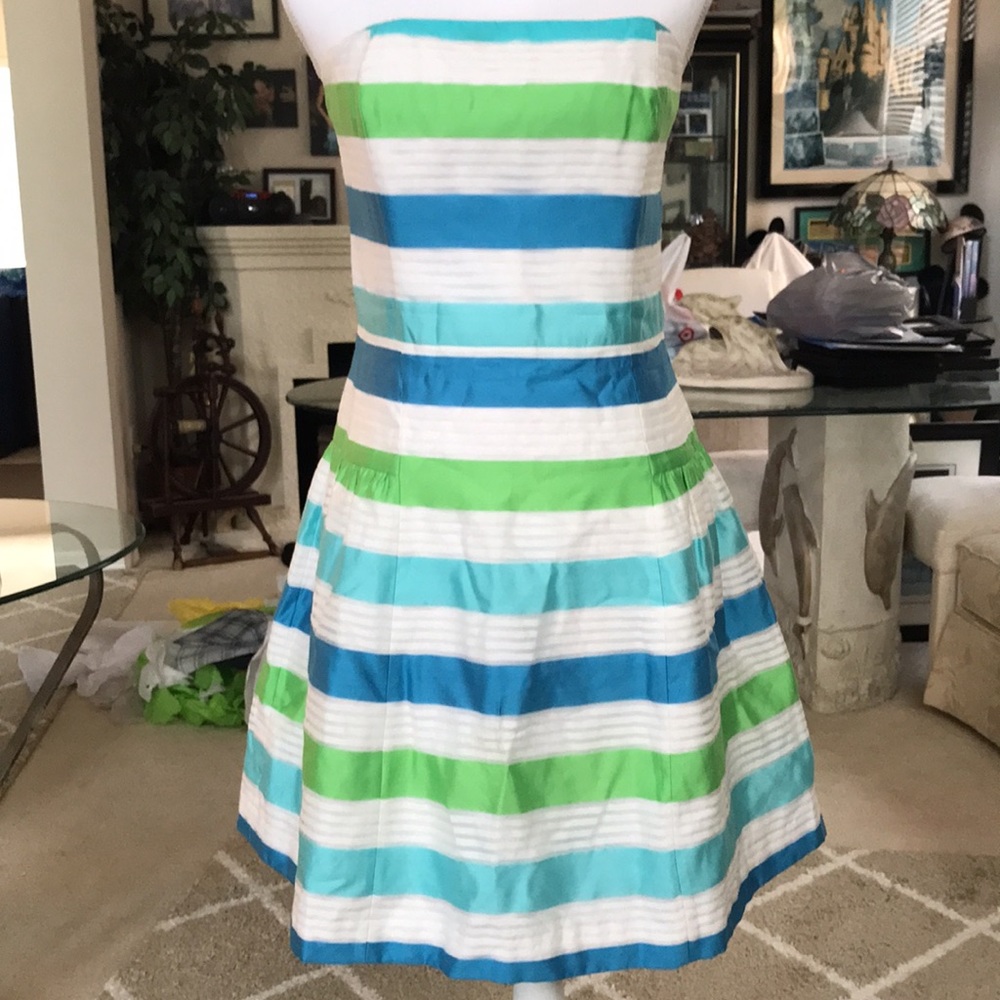 LP Blossom Striped Dress 8 EUC